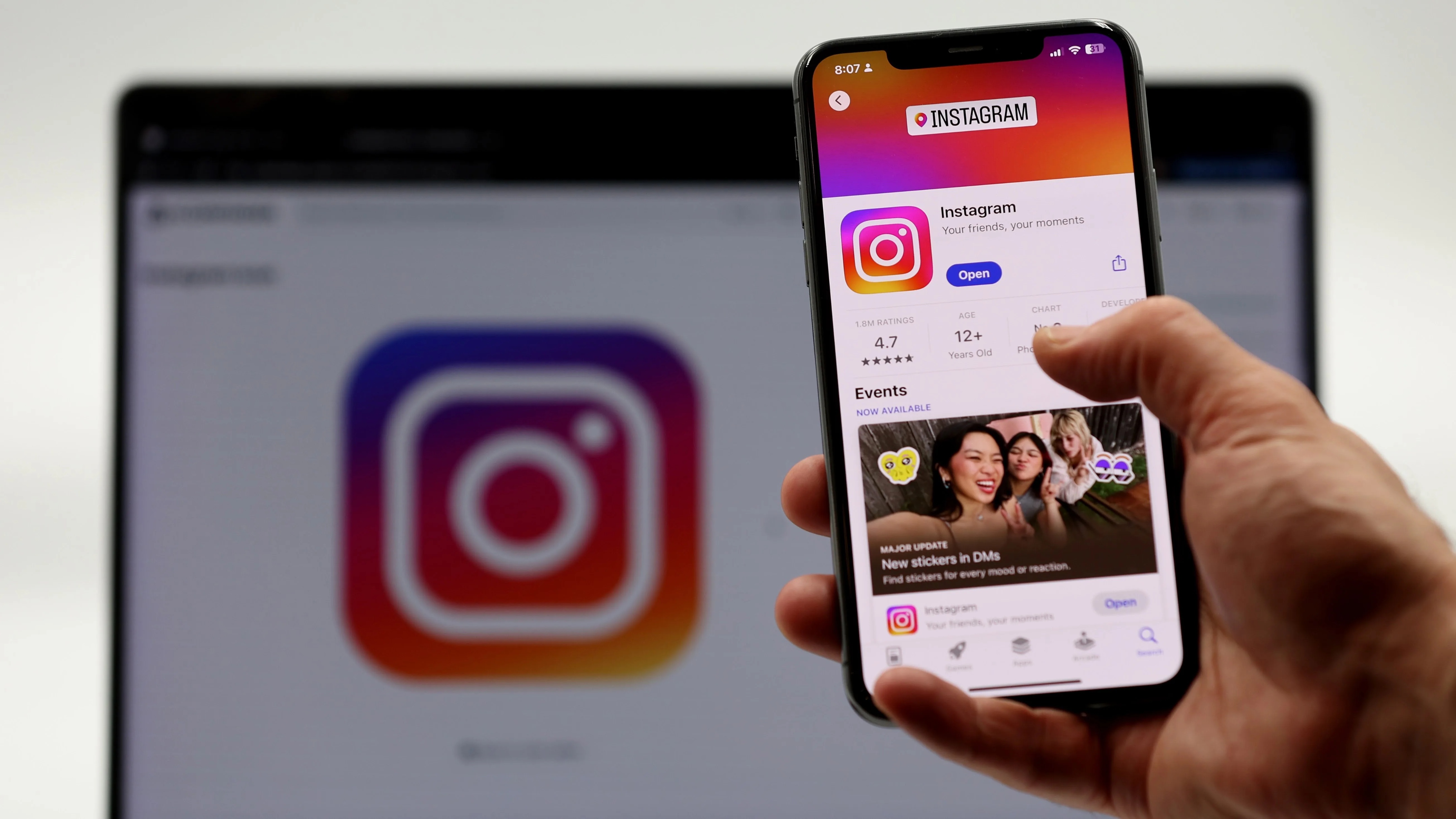 Instagram账号实拍图